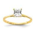 10K Gold Princess Cut Solitaire Ring