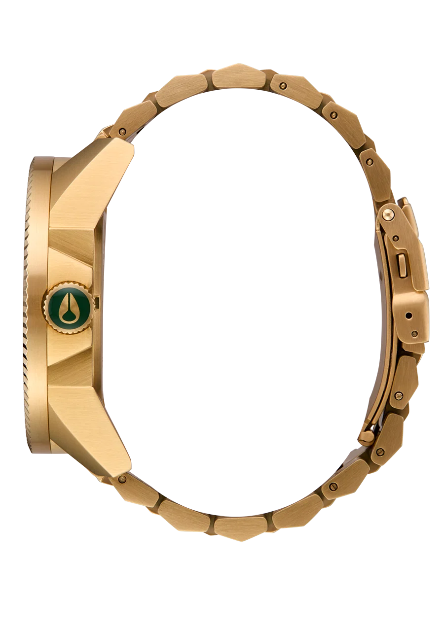 Nixon Corporal Stainless Steel All Gold Green Sunray
