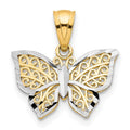 10K Gold Butterfly Pendant
