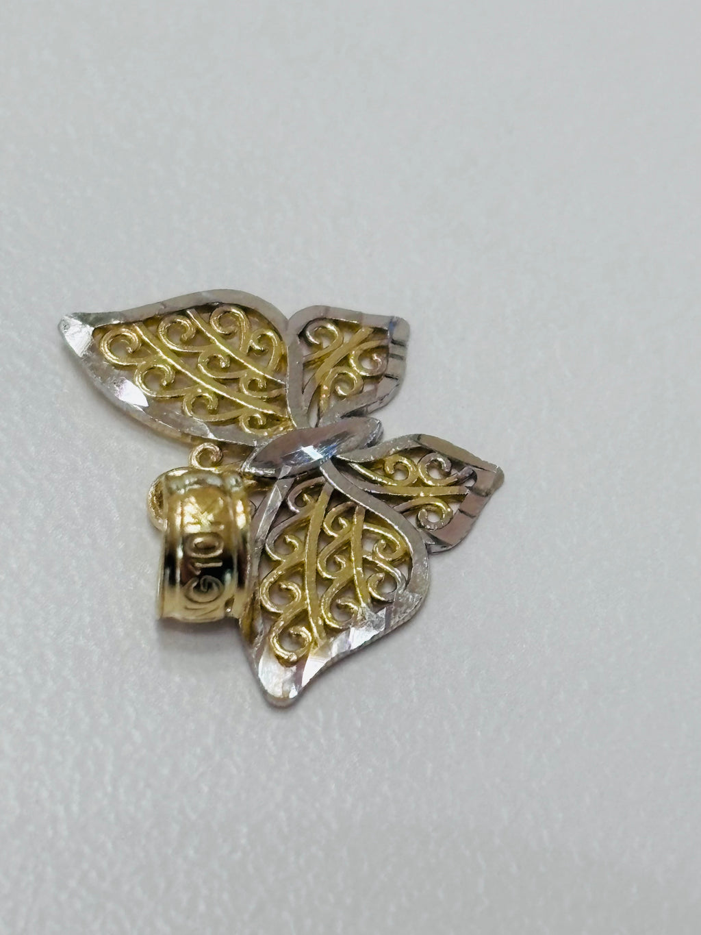 10K Gold Butterfly Pendant
