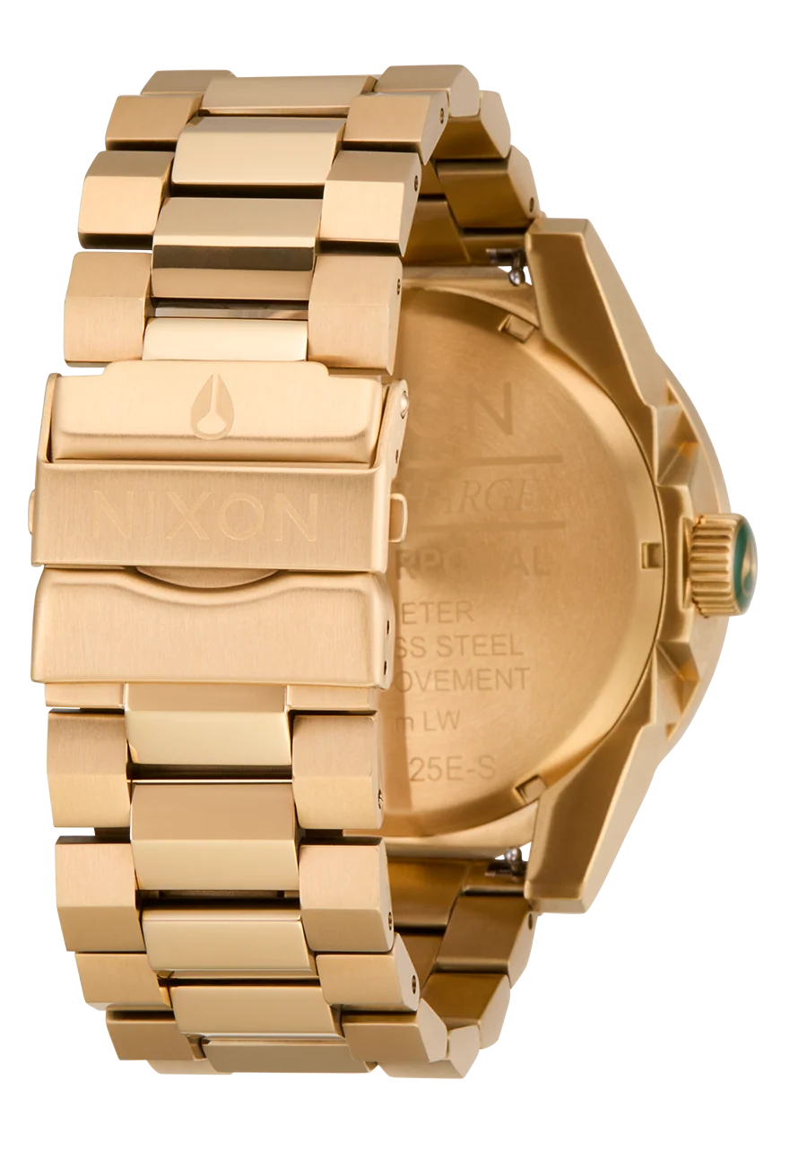 Nixon Corporal Stainless Steel All Gold Green Sunray