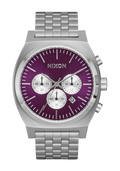 Nixon Time Teller Chrono Silver / Purple Sunray