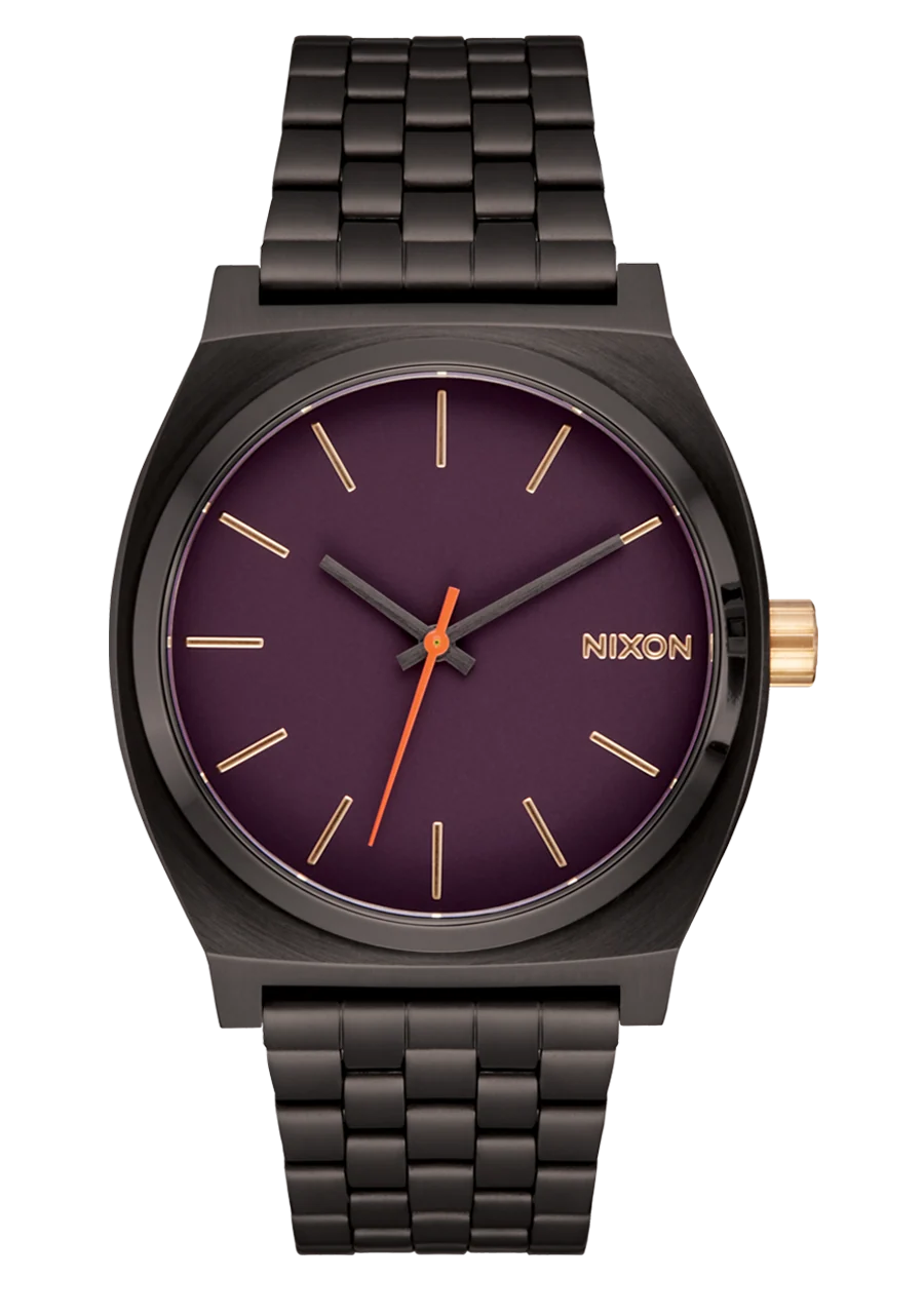 Nixon Gunmetal Blackberry Gold