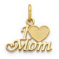 10K Gold ‘I Love Mom’ Pendant