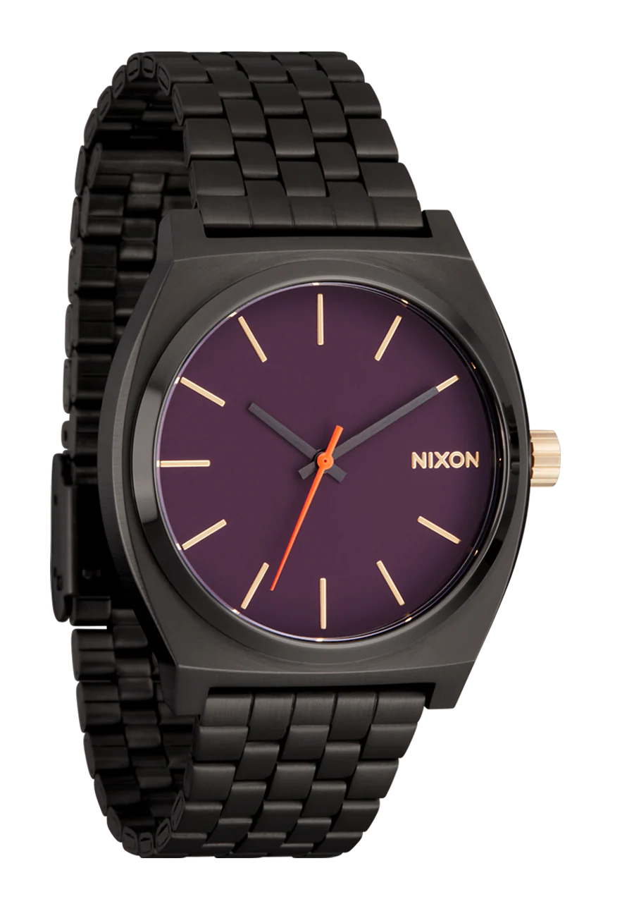 Nixon Gunmetal Blackberry Gold