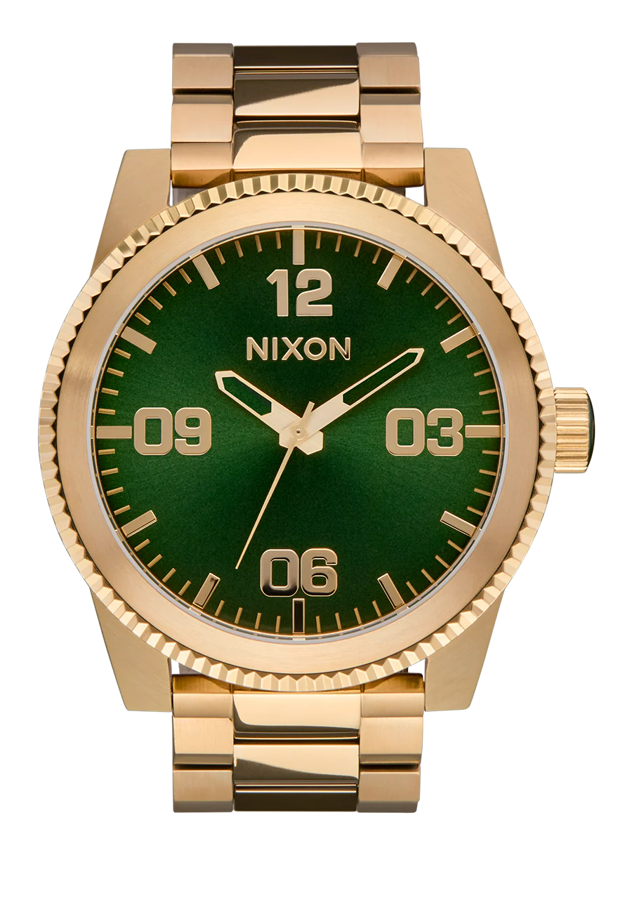 Nixon Corporal Stainless Steel All Gold Green Sunray