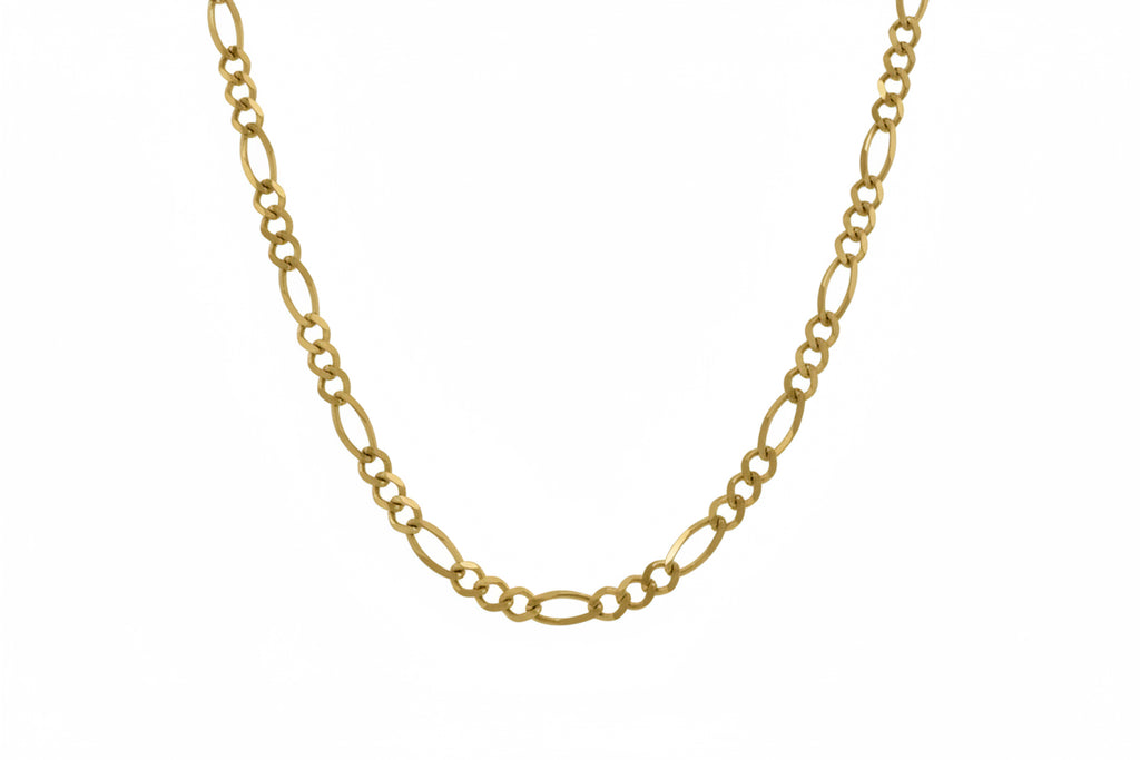 10K Gold Figaro Link Chain 20” 3mm