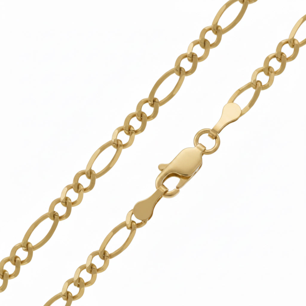 10K Gold Figaro Link Chain 20” 3mm